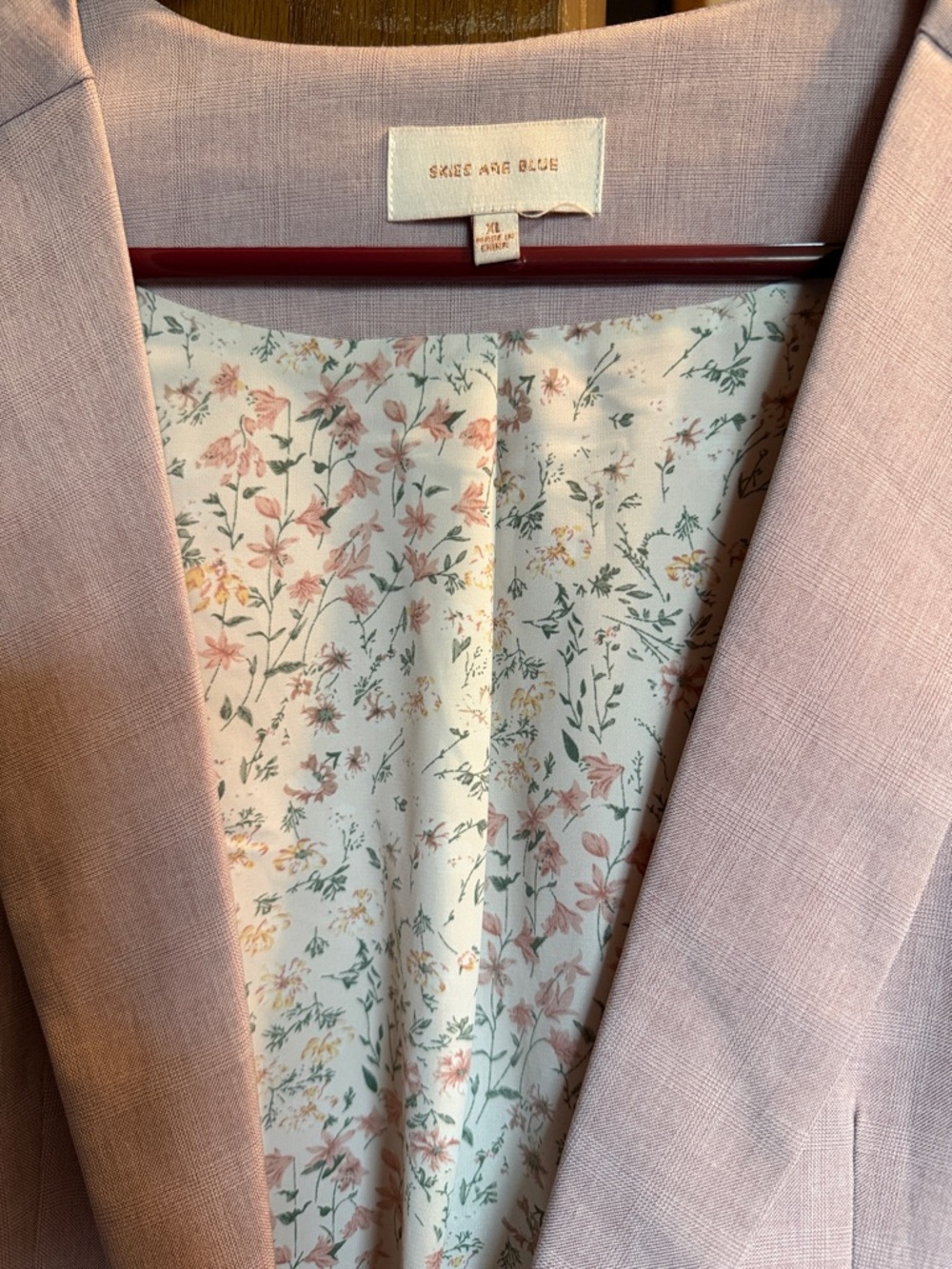 Skies Are Blue Blush Pink blazer